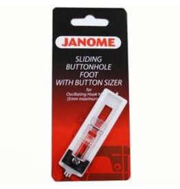 Janome Sliding Buttonhole foot with button sizer- 200134000