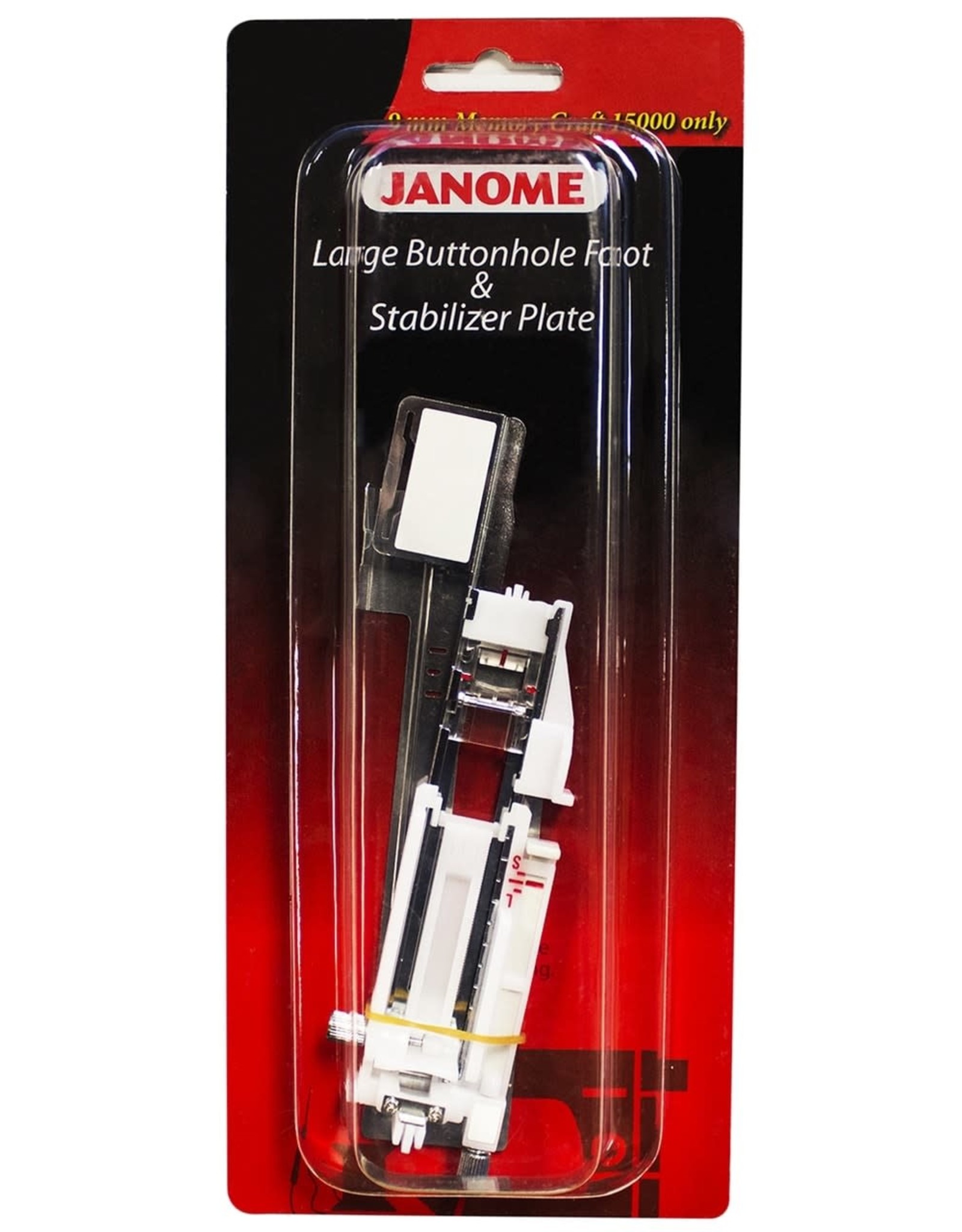Janome Large Buttonhole Ft & Stb plate 9mm- 202199009