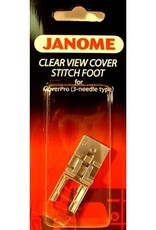 Janome Clear view cover stitch foot 3 needle types- 795818107