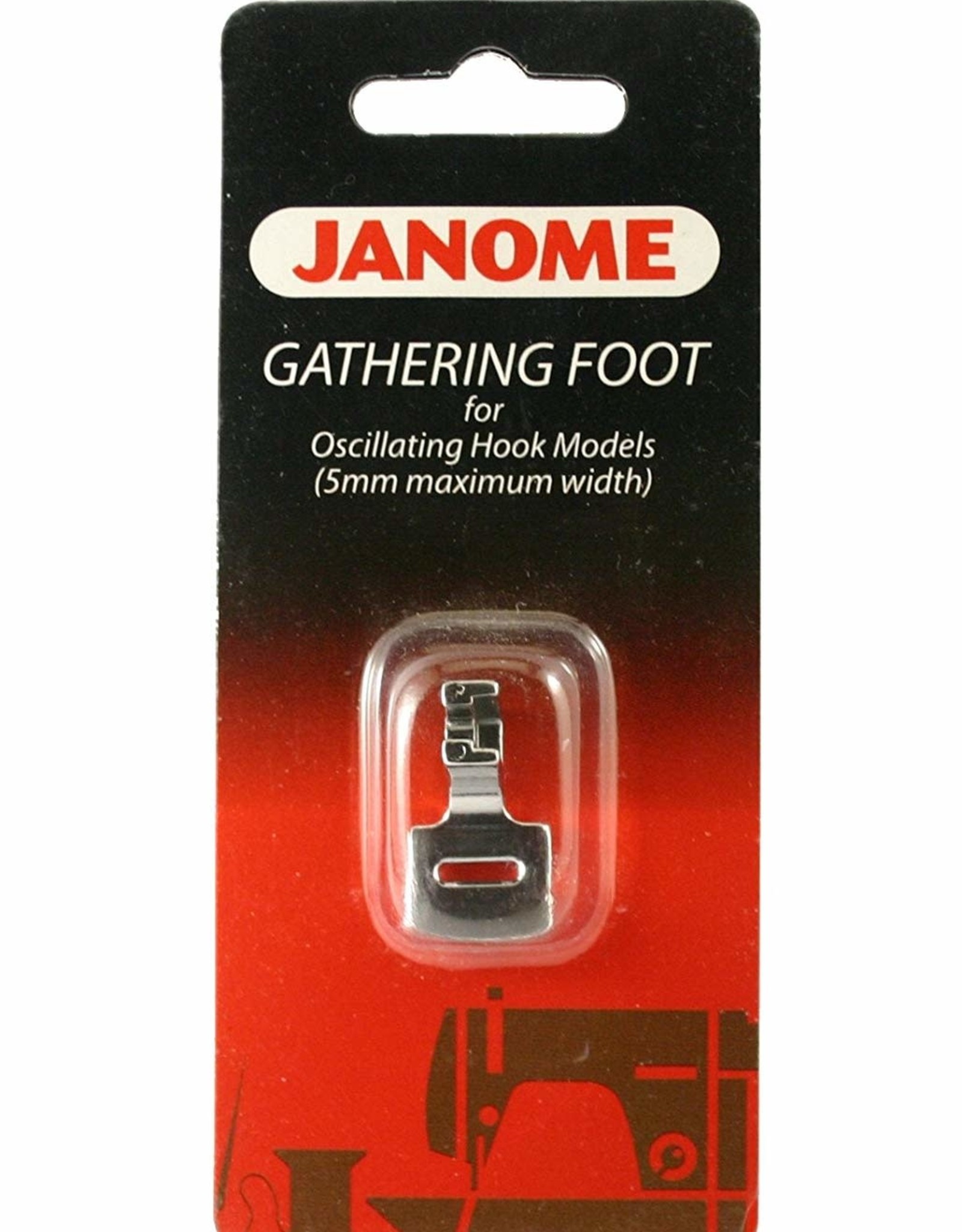 Janome Gathering foot oscillating 5mm - 200124007