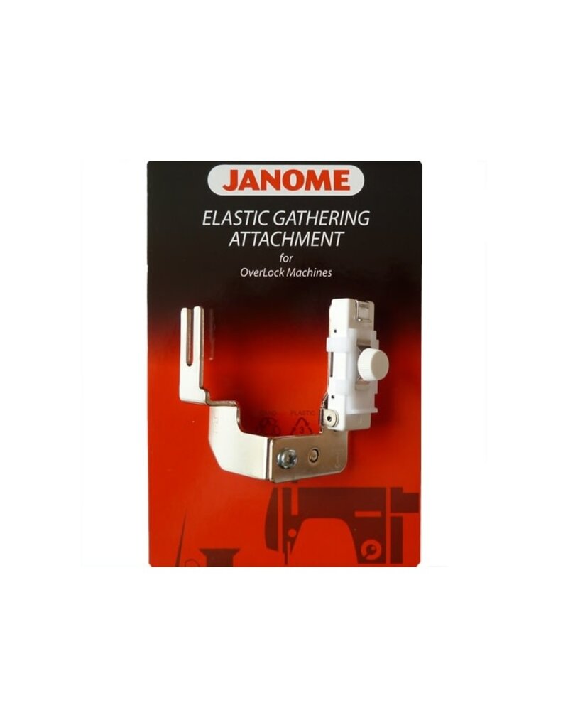 Janome Elastic gathering attachment for overlock machines - 202037008