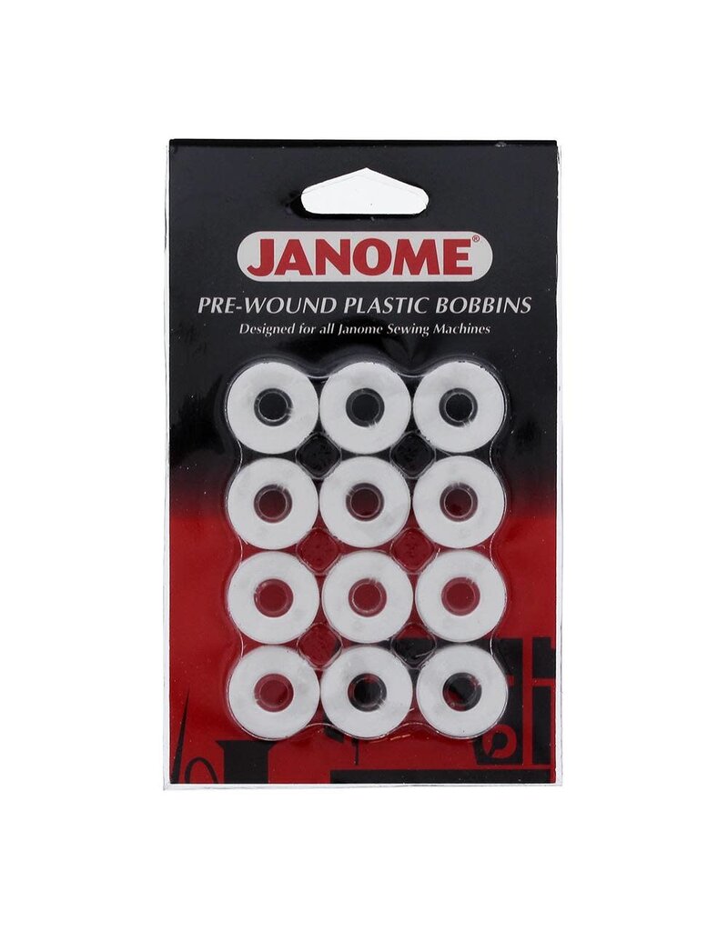 Janome Pre-Wound Bobbins WHITE - PWBOBBIN-W