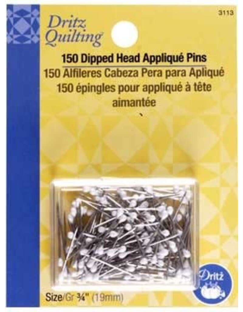 Dritz 150 Dipped Head applique Pins