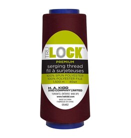 Trulock 1500m serger thread (cone) - Burgundy