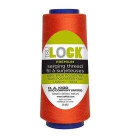 1500m serger thread (cone) - tangerine