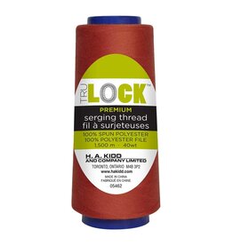Trulock 1500m serger thread (cone)- Barn red