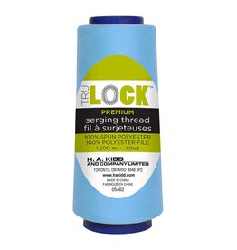 Trulock 1500m serger thread (cone)- Light blue