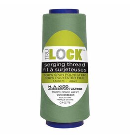 Trulock 1500m serger thread (cone)- Sage green