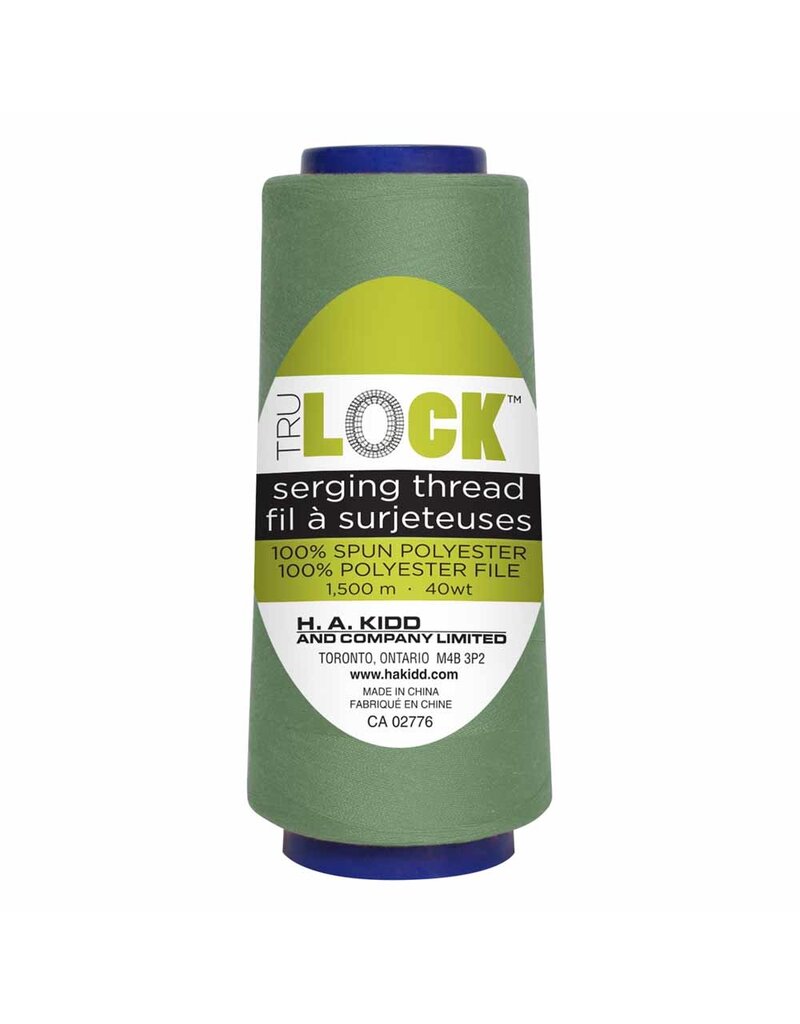 Trulock 1500m serger thread (cone)- Sage green