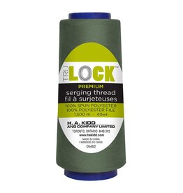 Trulock 1500m serger thread (cone)- Deep lichen green