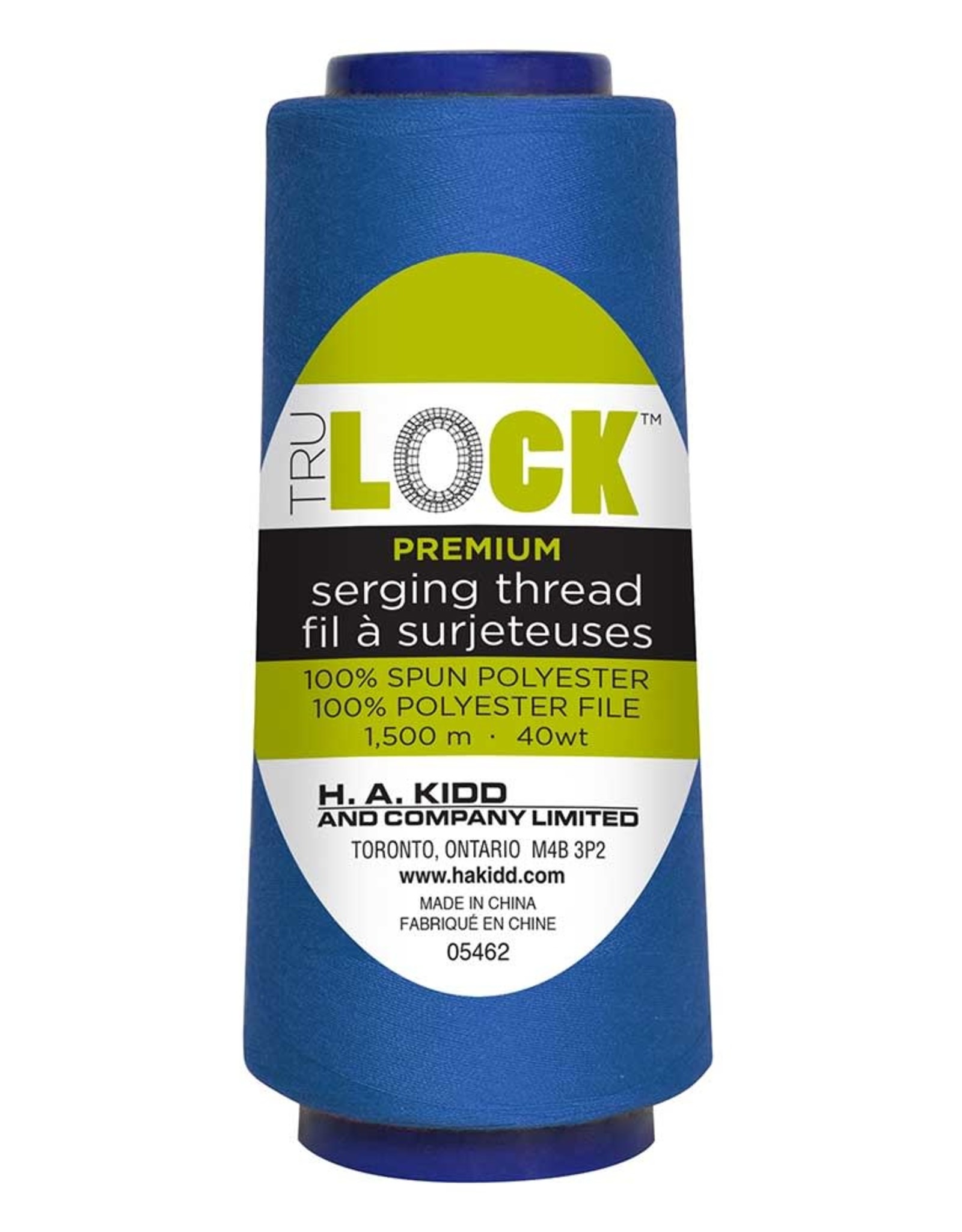 Trulock 1500m Serger Thread (cone)- Blue