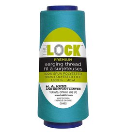 Trulock 1500m serger thread (cone) - Turquoise