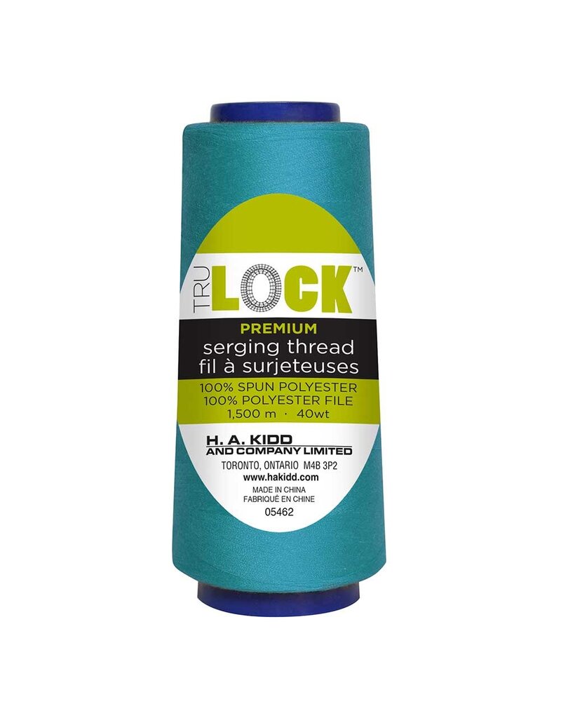 Trulock 1500m serger thread (cone) - Turquoise