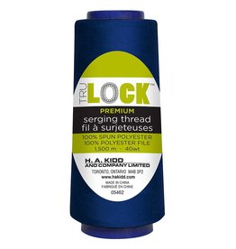 Trulock 1500m serger thread (cone)- Royal blue