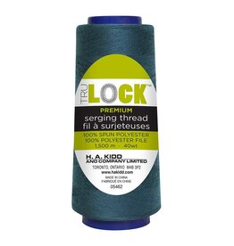 Trulock 1500m serger thread (cone)- Deep teal
