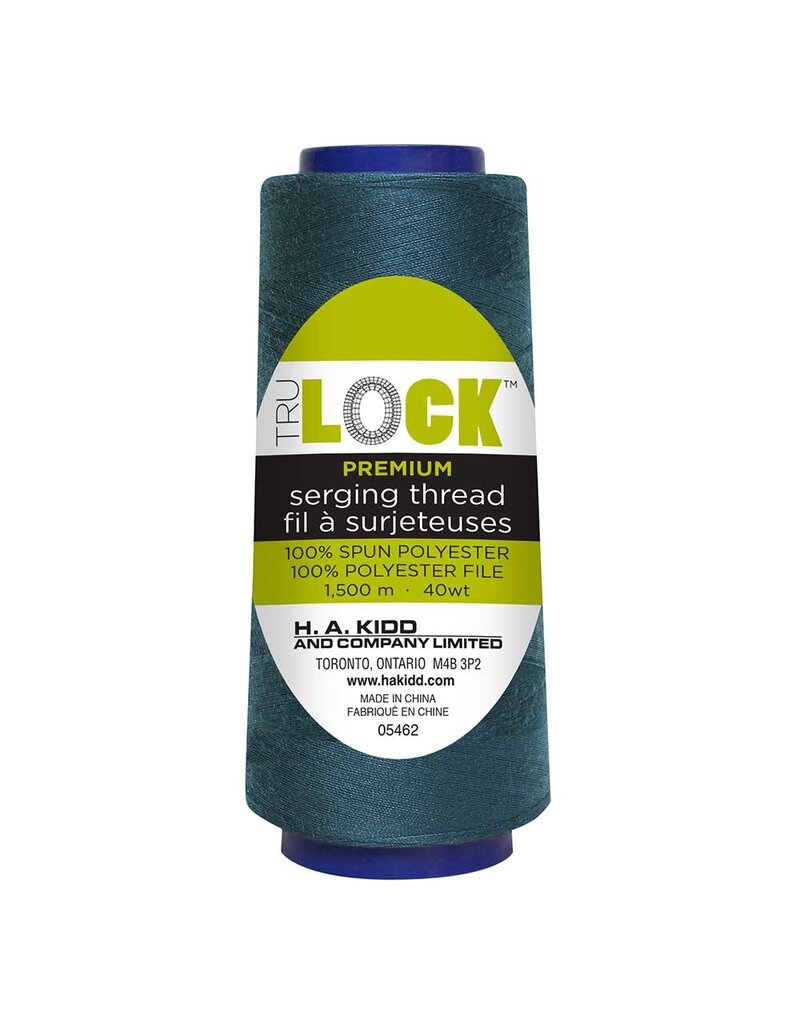 Trulock 1500m serger thread (cone)- Deep teal