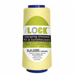 Trulock 1500m serger thread (cone)- yellow
