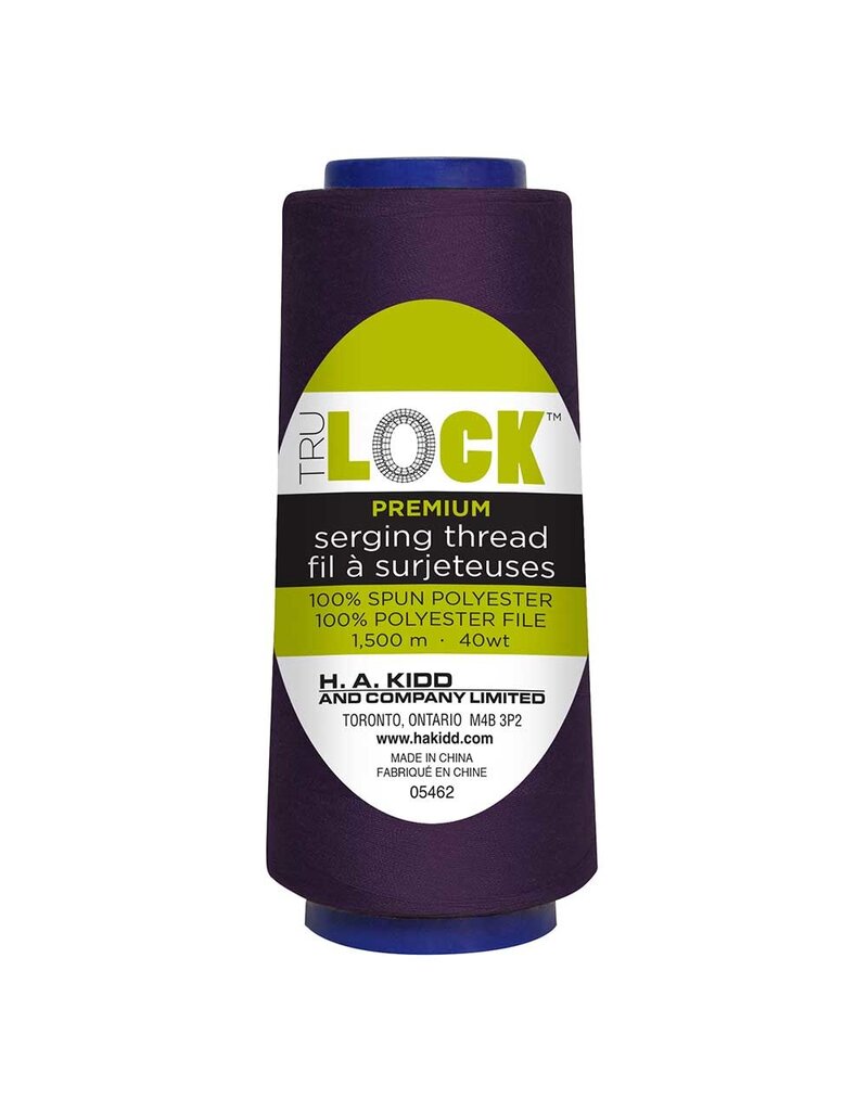 Trulock 1500m serger thread (cone)- Dark purple