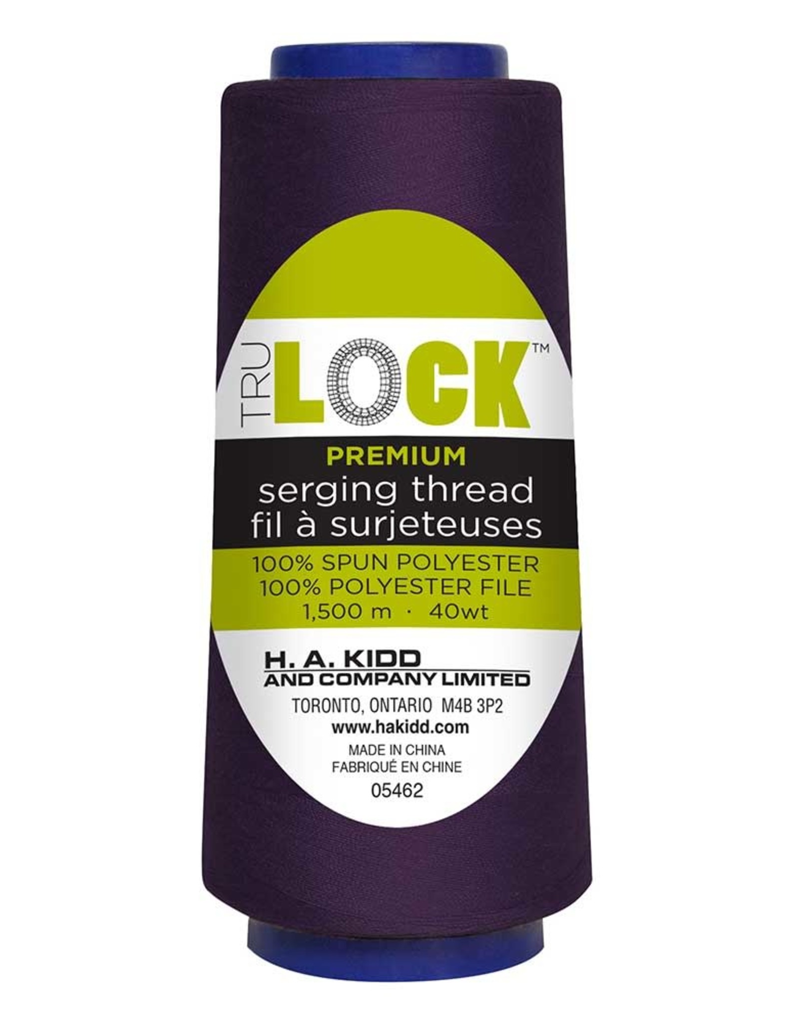 Trulock 1500m serger thread (cone)- Dark purple