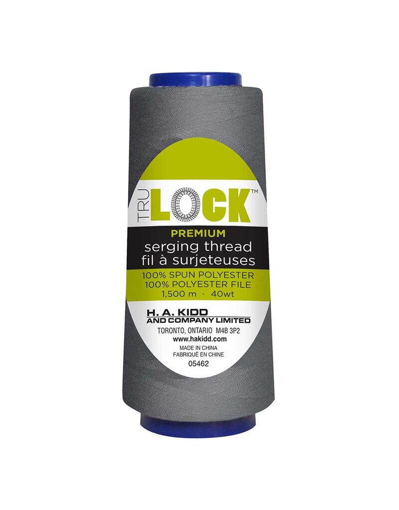Trulock 1500m serger thread (cone) - dark grey