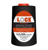Trulock 5000m serger thread (cone)- Black