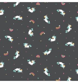 Unicorn Kingdom Toss Charcoal - C10471R-CHARC