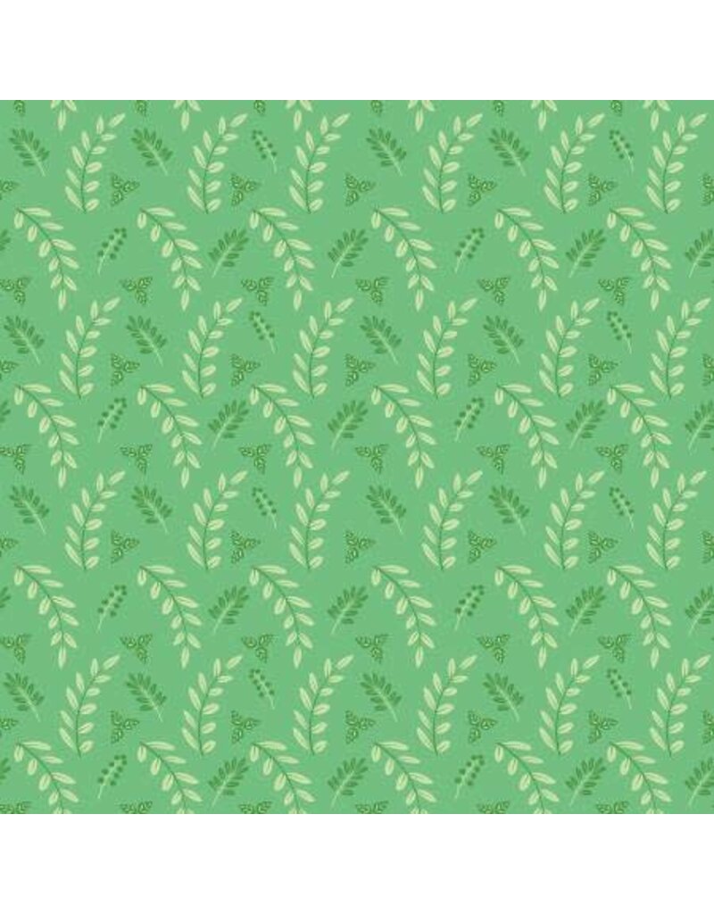 Poppy and Posey Leaves Green  - C10585R-GREEN