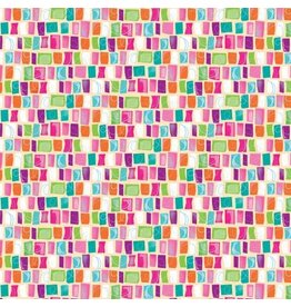 Contempo - Benatrix Awesome Owls Color Shapes White/Multi 1/2m