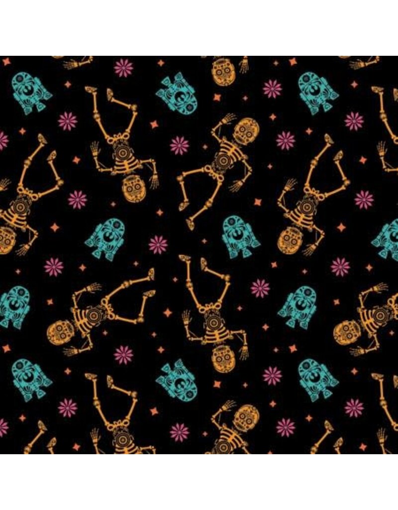 Camelot Fabrics Halloween Star Wars Tossed Sugar 1/2m  73010978-2