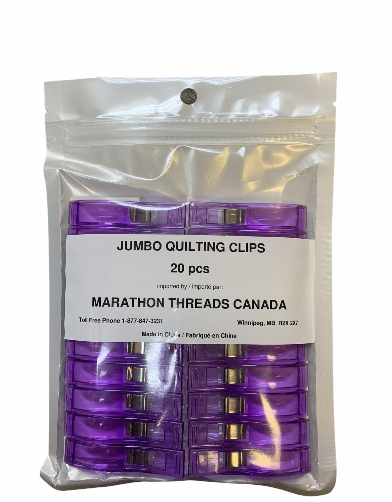 Quilting Clips Jumbo 20pcs Purple