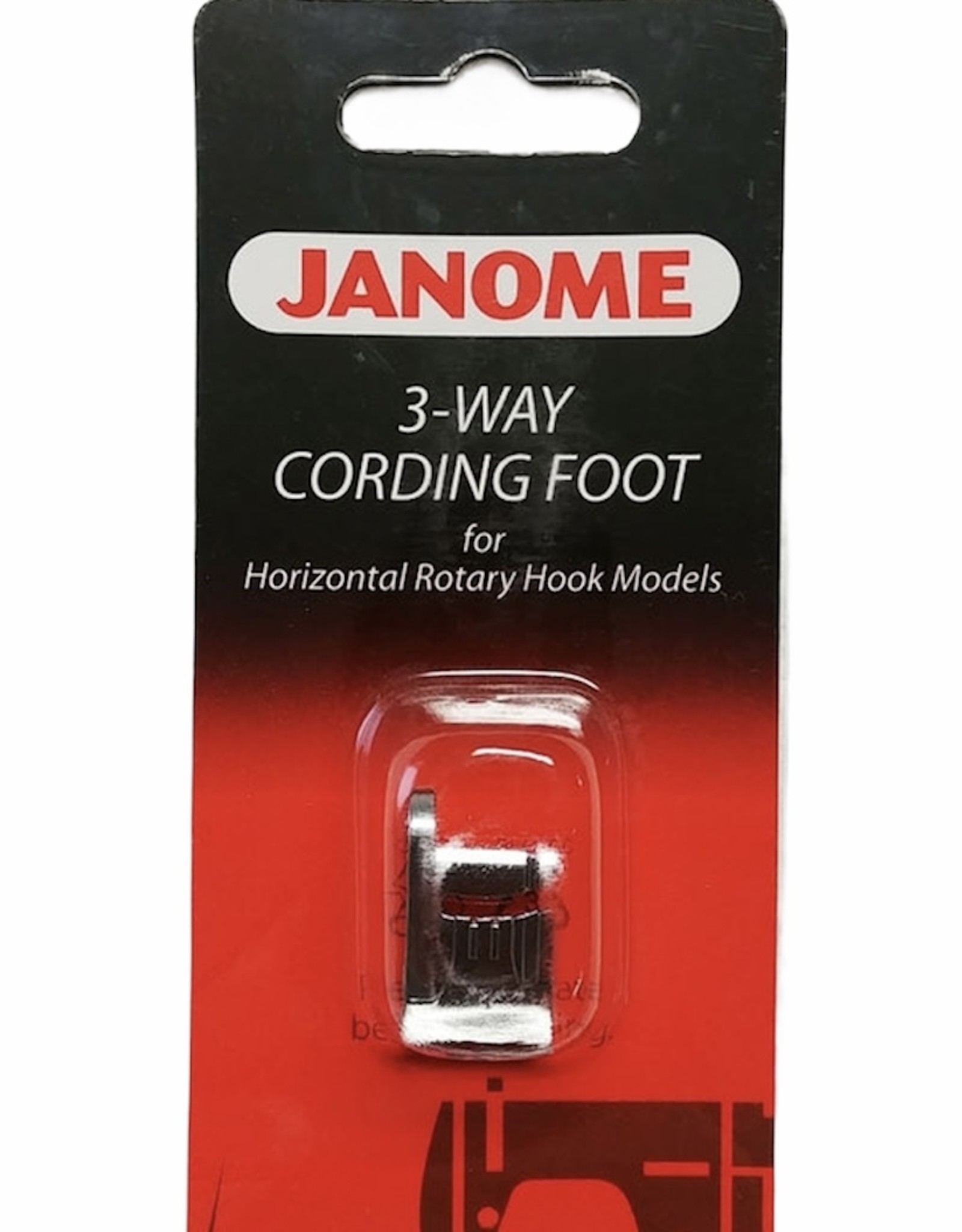 Janome 3 way cording foot horizontal- 200345006