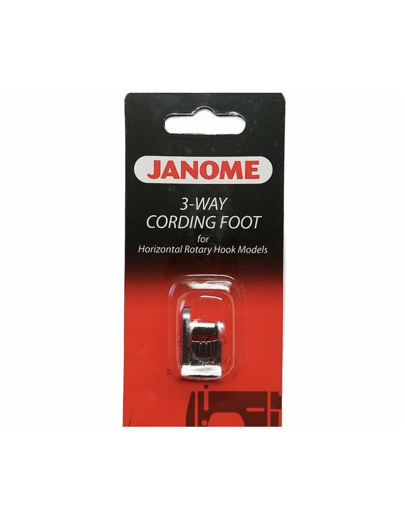 Janome 3 way cording foot horizontal- 200345006