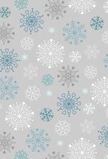 Glow Snowflakes on Silver C72-1 (1/2m)