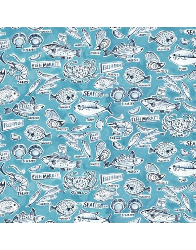 Blue Fish Market - ST-DJL1901BLUE (1/2m)