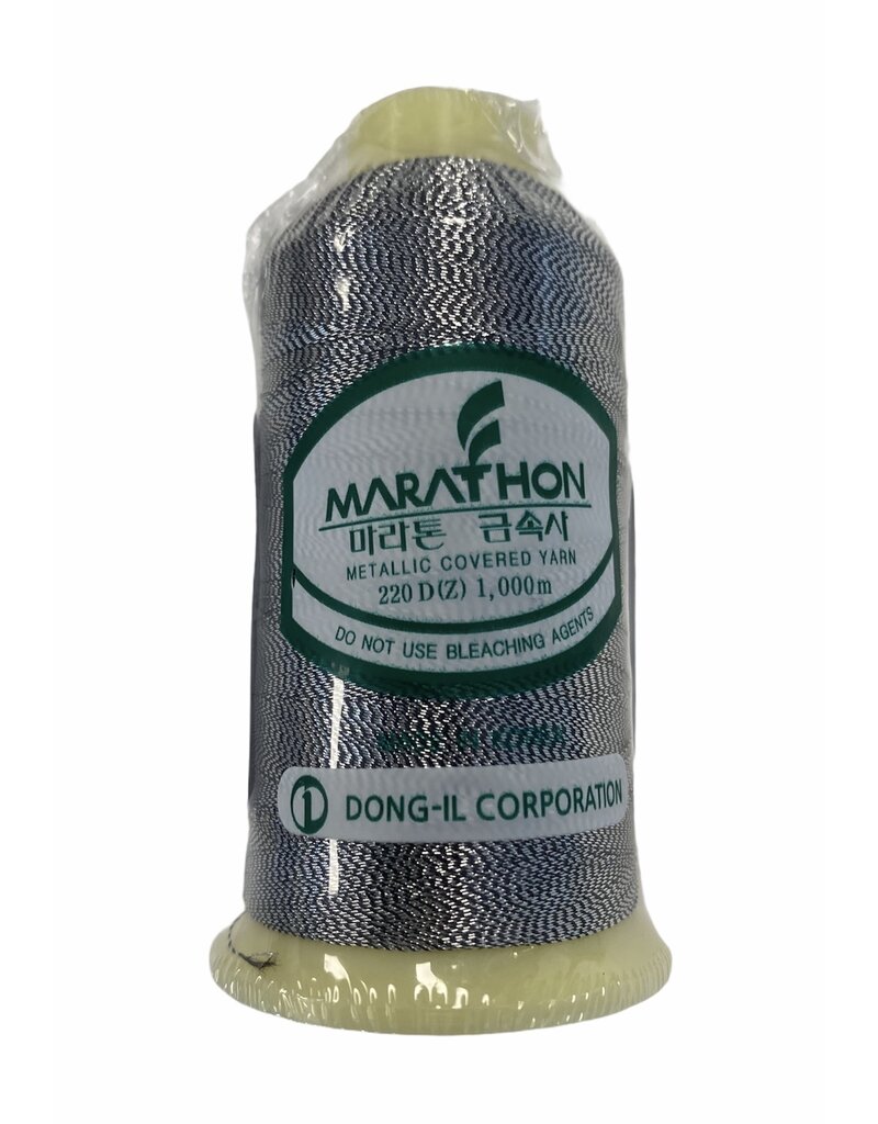 Embroidery Thread (1000m)- Silver Metallic 3012