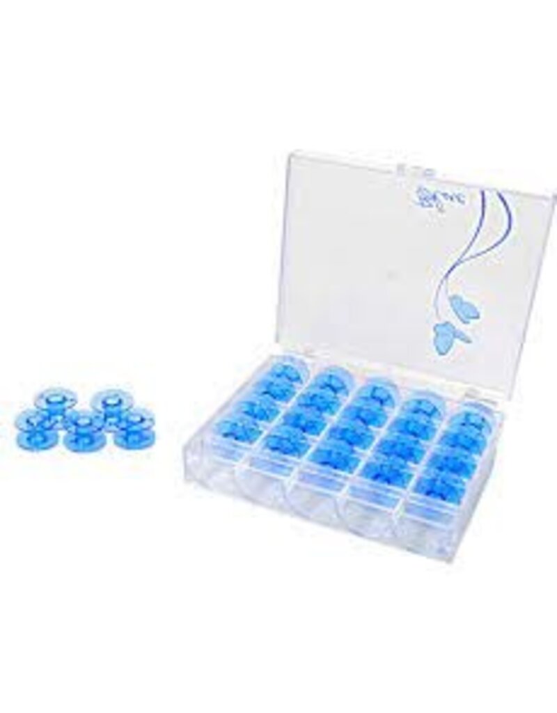 Janome Bobbin Case Blue (25 pack)