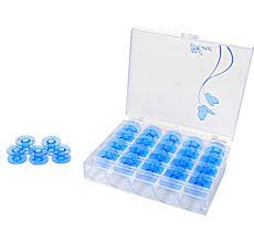 Janome Blue Bobbins with Storage Case