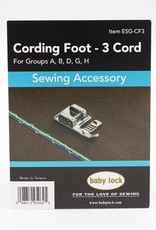 Babylock Cording foot (3 hole- Babylock)- ESG-CF3