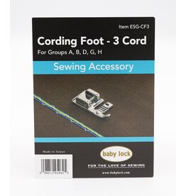 Babylock Cording foot (3 hole)- ESG-CF3