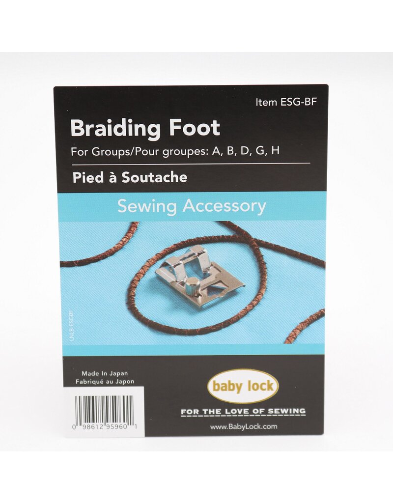 Babylock Braiding foot (baby lock)- ESG-BF