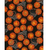 Timeless Treasures Basketball and Hoops