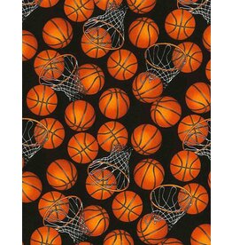 Timeless Treasures Basketball and Hoops