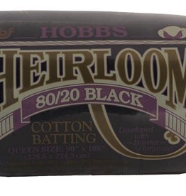 Batting Heirloom 80/20 queen BLACK