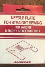 Janome Needle plate for straight sewing - Mc 9000 only