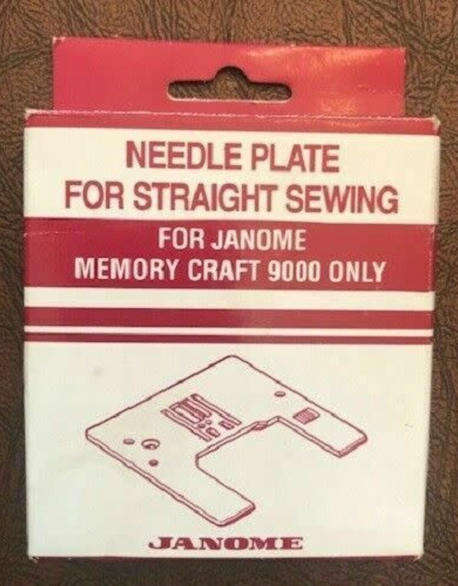 Janome Needle plate for straight sewing - Mc 9000 only