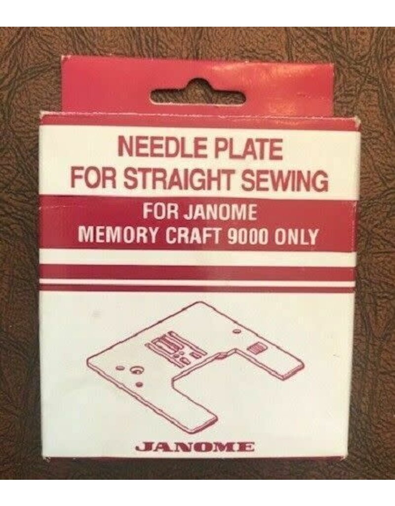 Janome Needle plate for straight sewing - Mc 9000 only