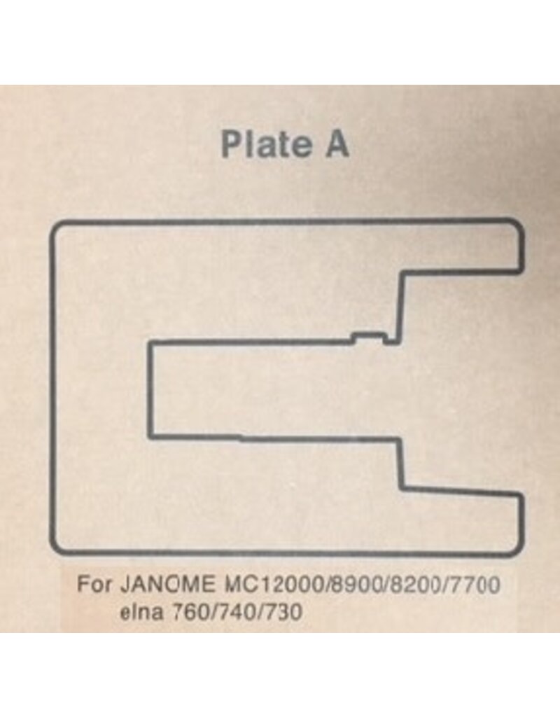 Janome Sewing Table Insert "A" (7700-8200-8900-12k)