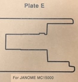 Janome Sewing Table Insert "E"