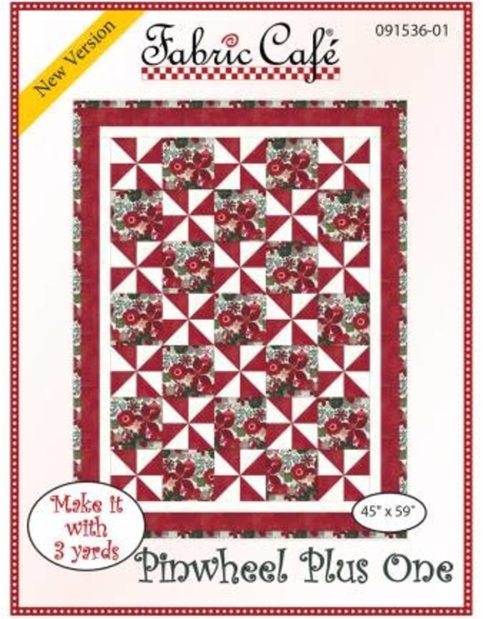 Pinwheel plus one pattern by Fabric Cafe