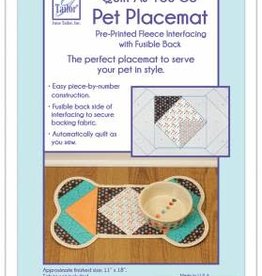 Quilt as you go placemat - Dog with Fabric